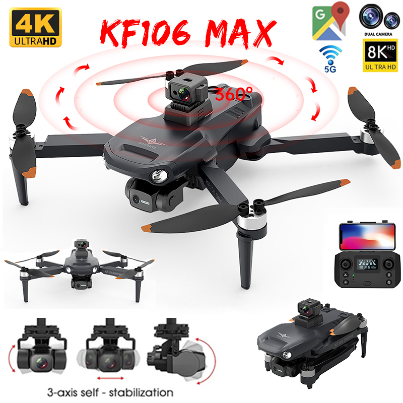Drone Camera Wide Angle - 2022 YENI KF106 Max Drone 8K