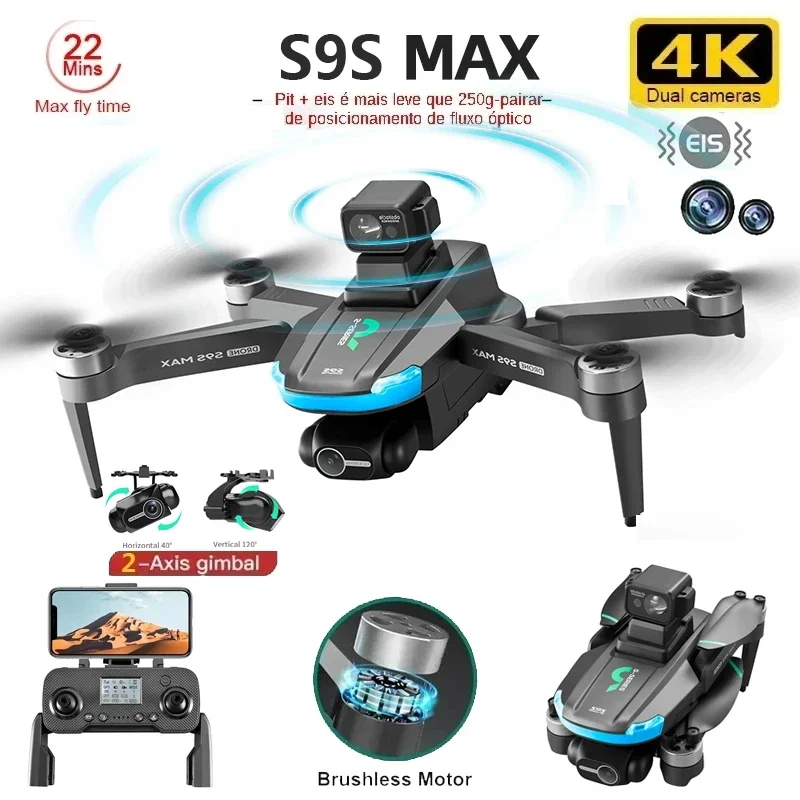 Drone Camera With Gimbal - YENI S9S MAX MINI Drone 4K