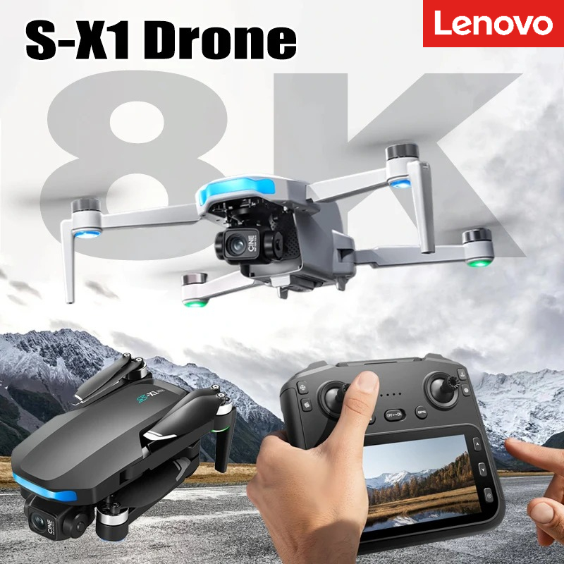 Drone Camera Stabilized - Lenovo S-X1 Drone 8K HD Profesyonel