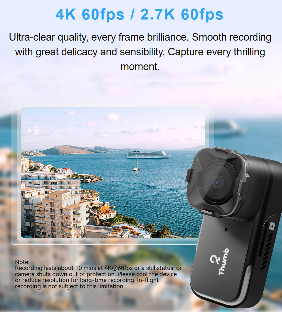 Yeni Sürüm RunCam Thumb 2 4K 2 - Drone Camera Hd incelemesi ve fiyatı