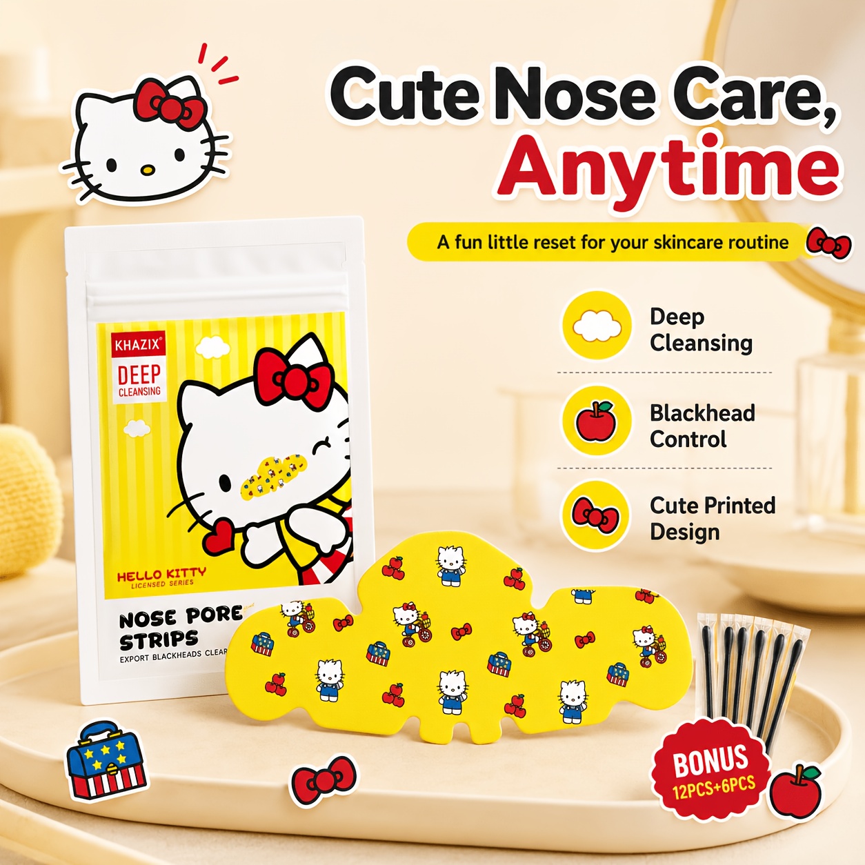 12 adet sarı Hello Kitty Gözen - Drone Camera Stabilized incelemesi ve fiyatı